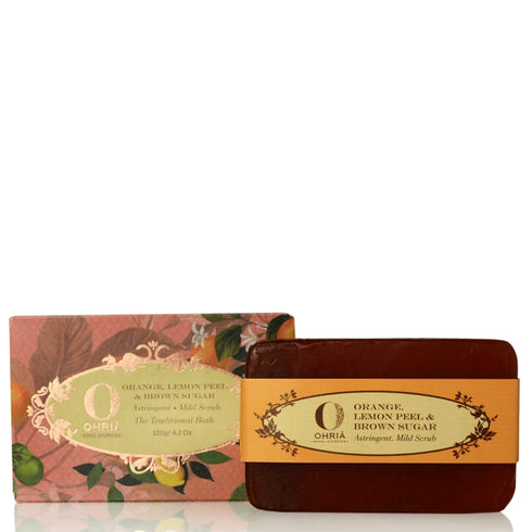 Ohria Ayurveda Orange, Lemon Peel & Brown Sugar Bathing Bar