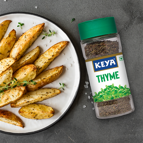 Keya Thyme Freeze Dried Seasoning for Meats Soups Sauces and Vegetables Rich in Antioxidants & Supports Respiratory Health No Artificial Flavours or Colours