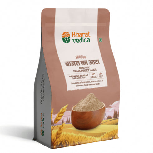 Bharat Vedica Organic Pearl Millet Flour Organic Bajra ka Atta