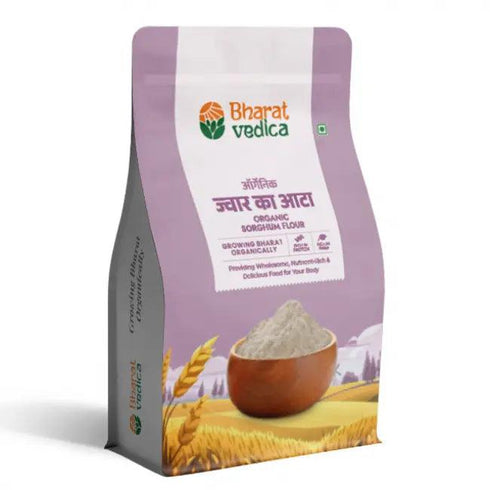 Bharat Vedica Organic Sorghum Flour Organic Jowar ka Atta