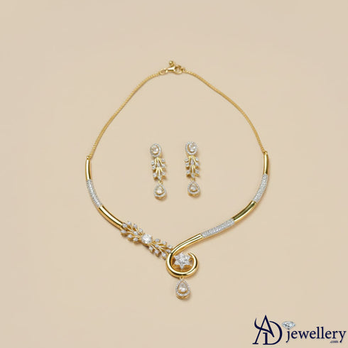 Ornate Swirl Necklace Set