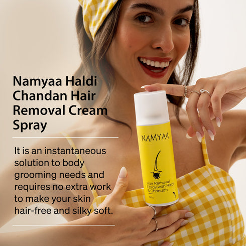 Namyaa Skincare Hair Removal Spray with Haldi Chandan
