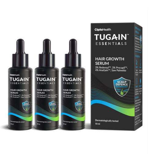 Tugain Essentials Pack of 3 Hair Growth Serum