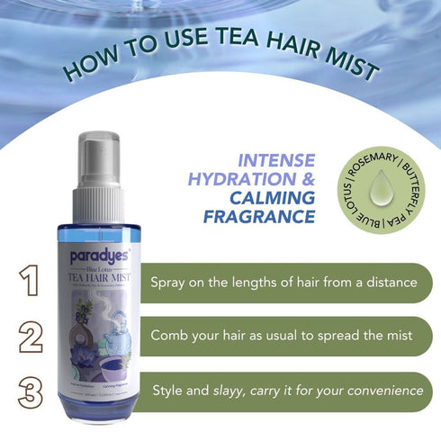 Paradyes Blue Lotus Tea Hair Perfume