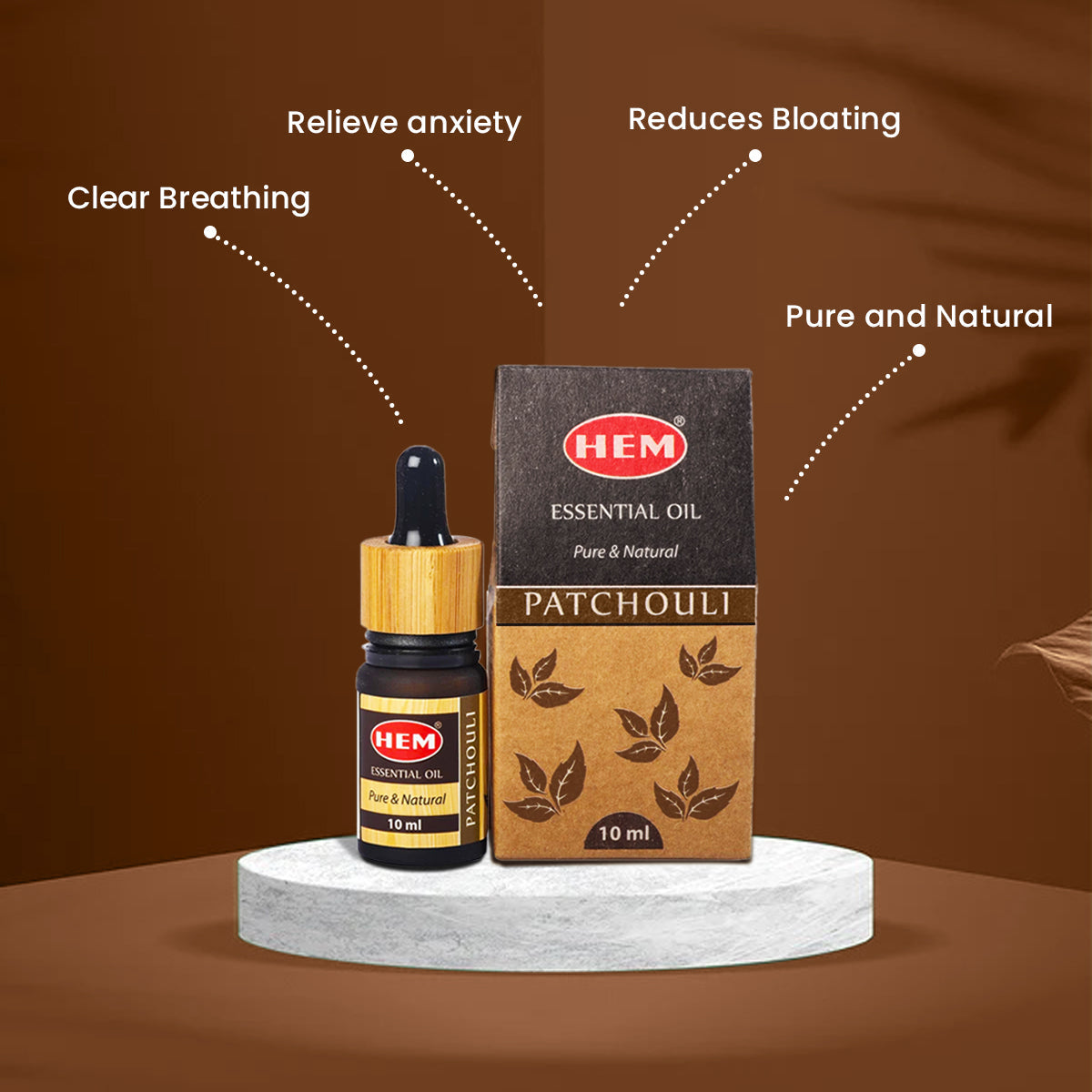 tobacco patchouli essential oil & Roll-On- For Deep Relaxation & Utter Enjoyment HEM Patchouli Essential Oil