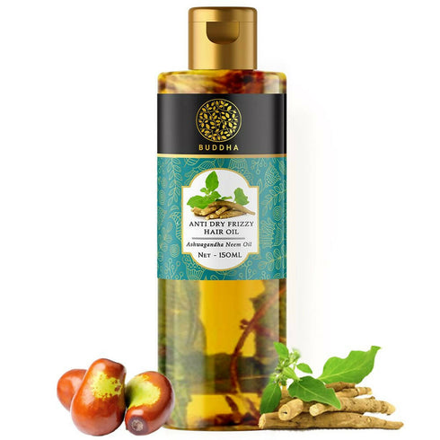 Buddha Natural Anti Dry Frizzy Hair Oil For Instant Shine Smoothness & Soft Hair