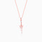 Giva Rose Gold Charming Butterfly Pendant with Link Chain