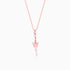 Giva Rose Gold Charming Butterfly Pendant with Link Chain