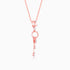 Giva Rose Gold Charming Butterfly Pendant with Link Chain
