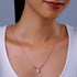 Giva Silver Deer Heart Necklace