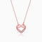 Giva Rose Gold Infinite Love in Heart Necklace
