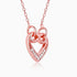 Giva Rose Gold Infinite Love in Heart Necklace