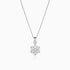Giva Silver Snowflake Pendant With Box Chain