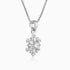 Giva Silver Snowflake Pendant With Box Chain