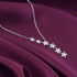 Giva Silver Starry Drop Necklace