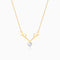 Giva Silver Deer Heart Necklace