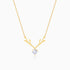 Giva Silver Deer Heart Necklace