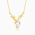 Giva Silver Deer Heart Necklace