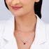 Giva Silver Deer Heart Necklace