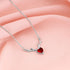 Giva Silver Deer Heart Necklace
