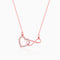 Giva Rose Gold Sparkling Infinity Necklace