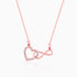 Giva Rose Gold Sparkling Infinity Necklace