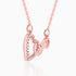 Giva Rose Gold Sparkling Infinity Necklace