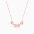 Giva Rose Gold Clover Heart Convertible Necklace