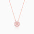 Giva Rose Gold Clover Heart Convertible Necklace
