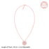 Giva Rose Gold Clover Heart Convertible Necklace