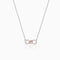 Giva Rose Gold Studded Infinity Heart Pendant