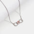 Giva Rose Gold Studded Infinity Heart Pendant