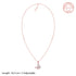 Giva Rose Gold Zircon-Studded Butterfly Pendant With Link Chain