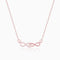 Giva Rose Gold Double Infinity Love Necklace