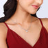 Giva Silver Deer Heart Necklace