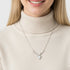 Giva Silver Deer Heart Necklace