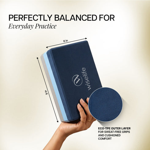 Wiselife Pro Yoga Block Set of 2