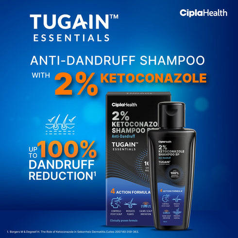 Tugain Essentials 2 Ketoconazole Shampoo