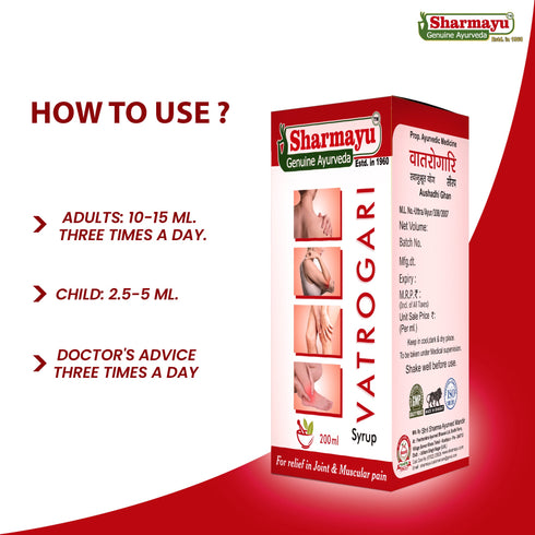 Sharmayu Ayurveda Vatrogari Syrup