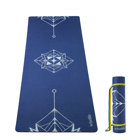 Wiselife Purpose Printed TPE Yoga Mat-6mm