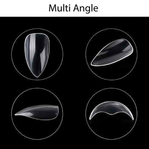 Shills Professional PKT 500pcs Pen Pointed Shape Nail Tips Natural