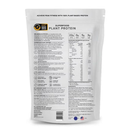 Wellbeing Nutrition Superfood Plant Protein Isolate