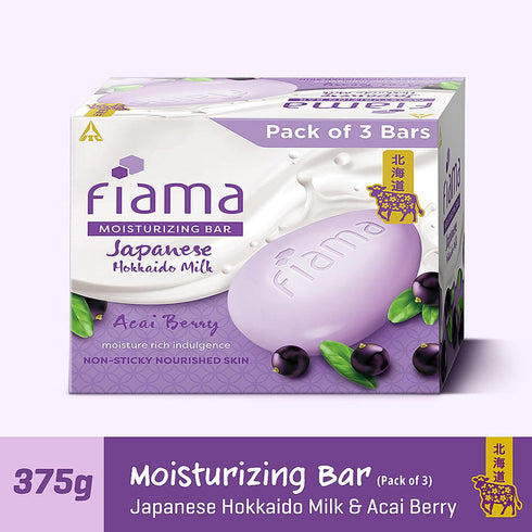 Fiama Japanese Hokkaido Milk Bar Acai Berry