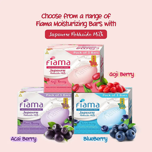 Fiama Japanese Hokkaido Milk Bar Goji Berry Pack