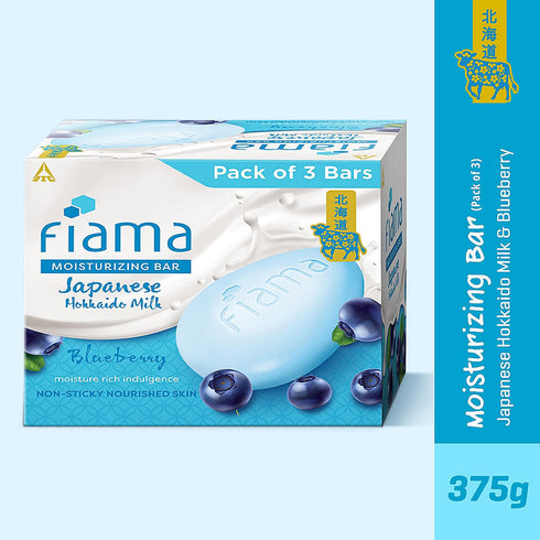Fiama Japanese Hokkaido Milk Bar Blue Berry Pack