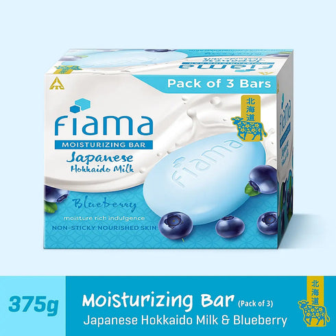 Fiama Japanese Hokkaido Milk Bar Blue Berry Pack