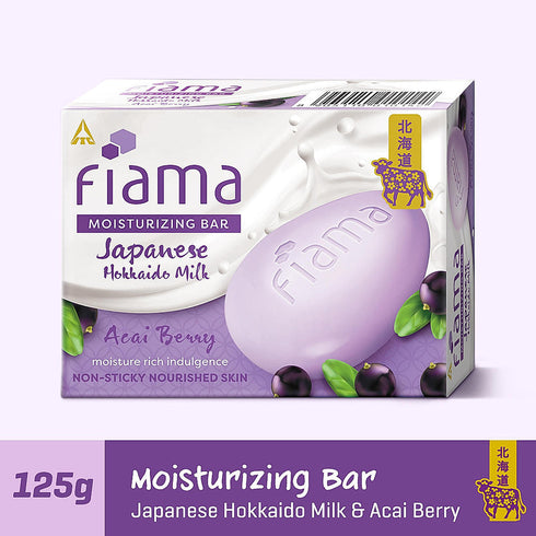 Fiama Japanese Hokkaido Milk Bar Acai Berry