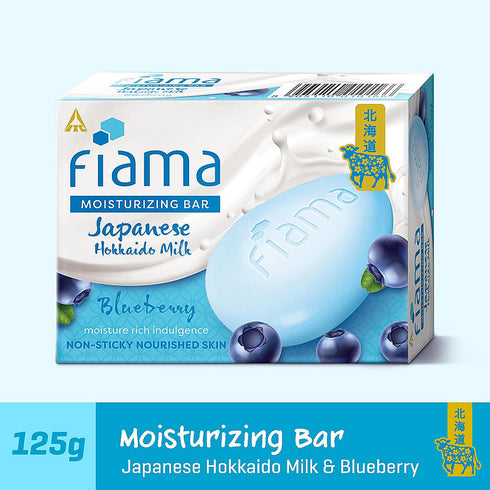 Fiama Japanese Hokkaido Milk Bar Blue Berry