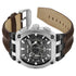 Police Multifunction Black Dial Leather Strap Watch For Men