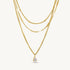 Palmonas Dainty Layered Gold Necklace